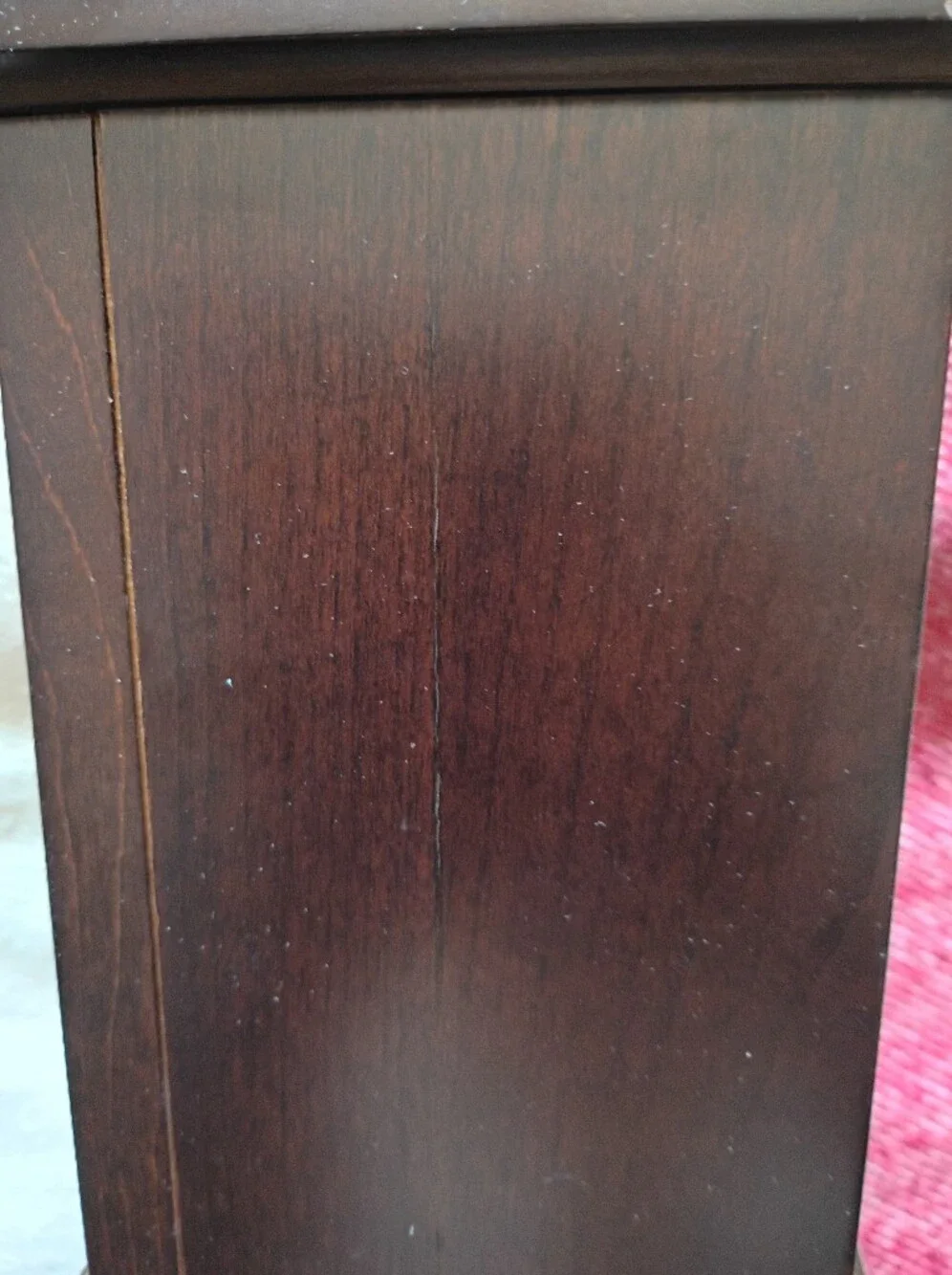 Bombay Mahogany Wood 4x6 Photo Box - Dark Brown